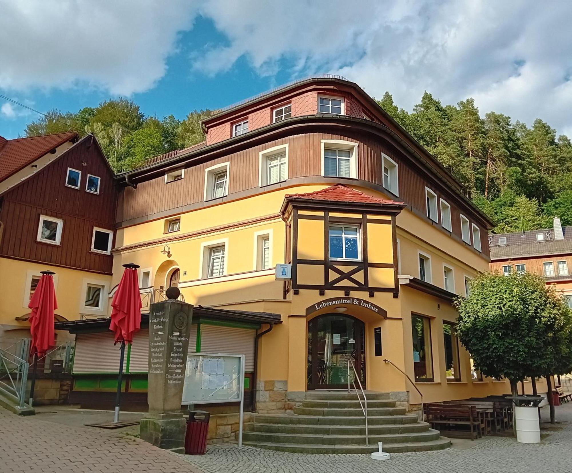 Ferienwohnung Zum Dorfladen Rathen Exterior foto